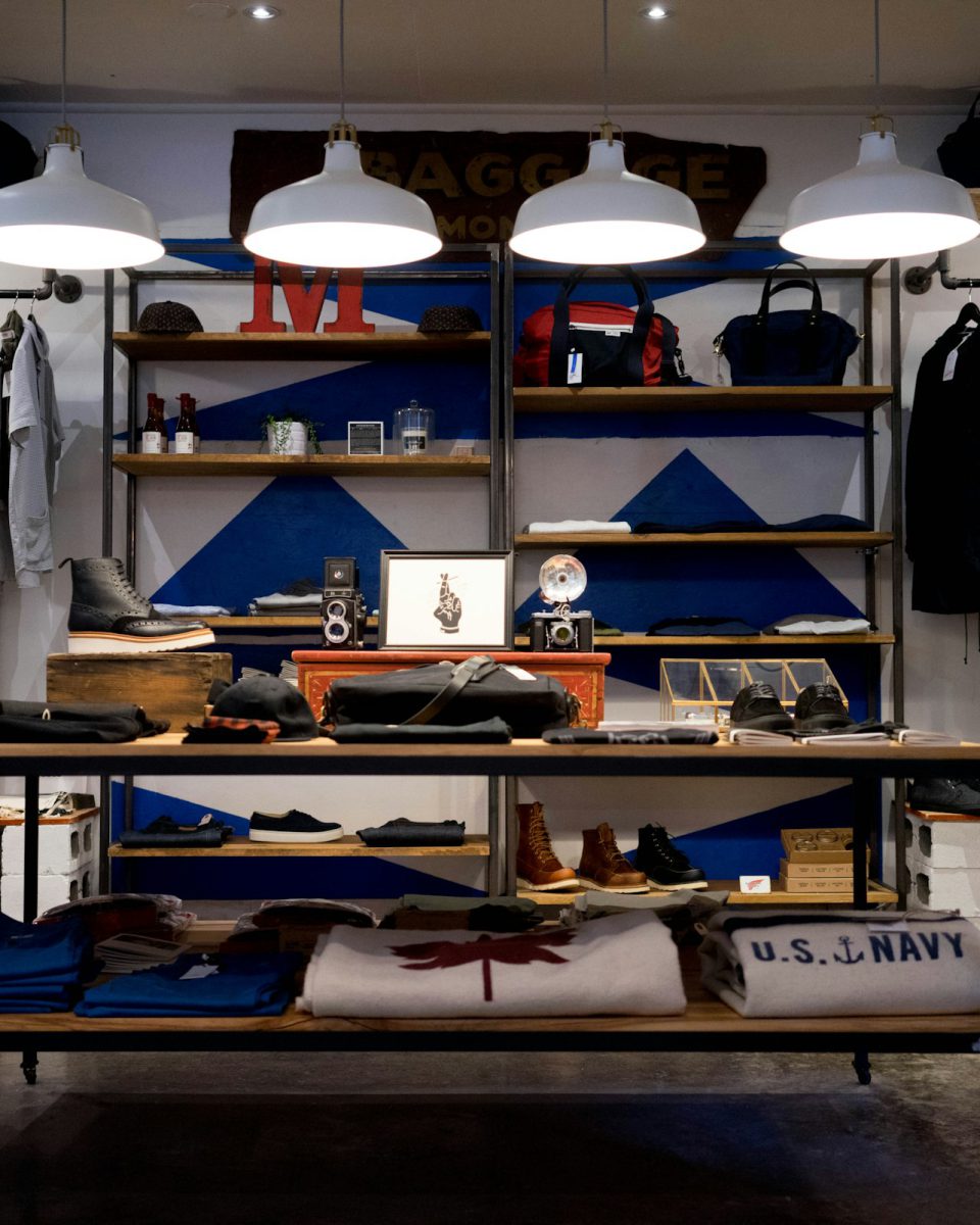 Independent clothing store interior