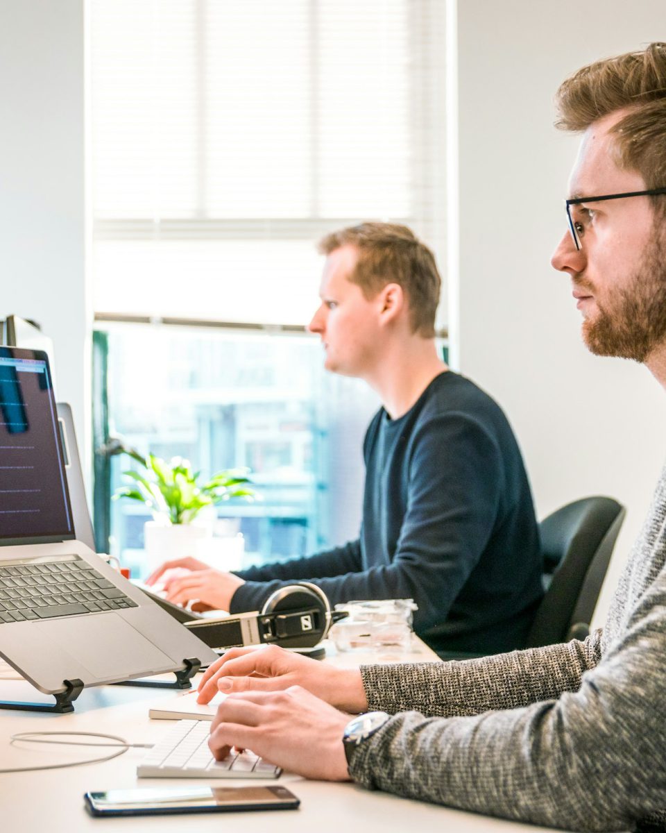 Developers working at their desks